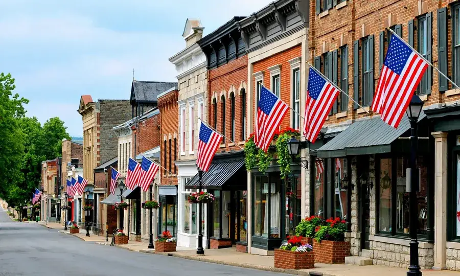 Ephrata Pennsylvania homes at dusk