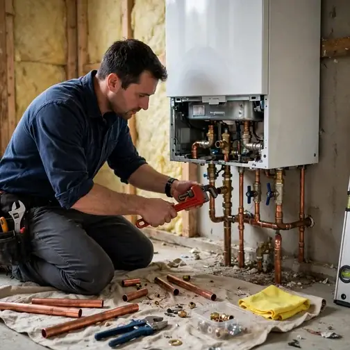 Boiler replacement planning in a Langhorne Pennsylvania stone colonial