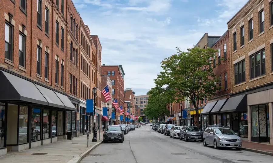 Main street in Malden Massachusetts