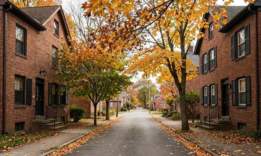 Manheim Pennsylvania street at dusk