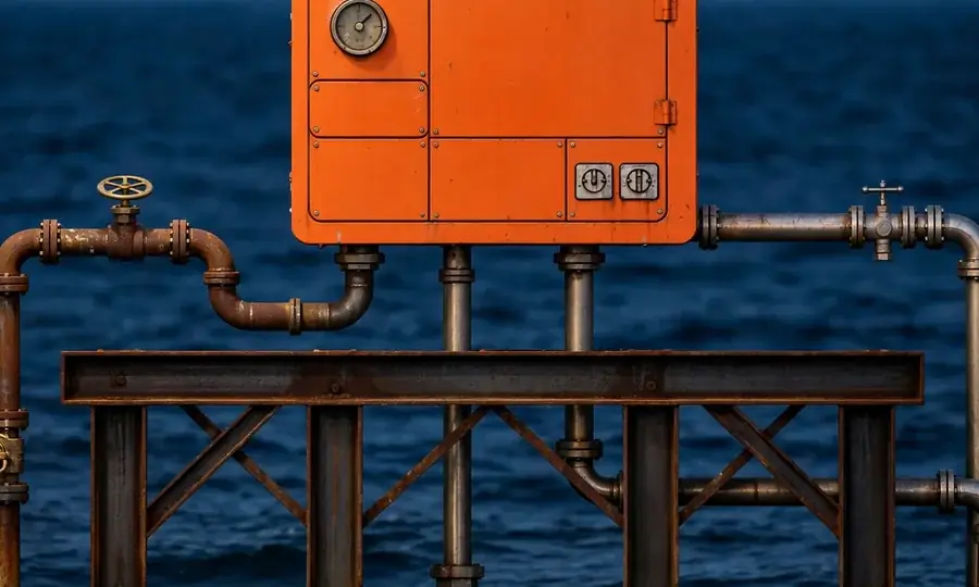 a new boiler installation with raised platform and flood-aware placement